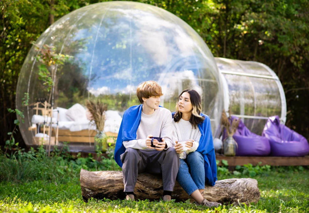 stargazing clear inflatable bubble dome igloo tent