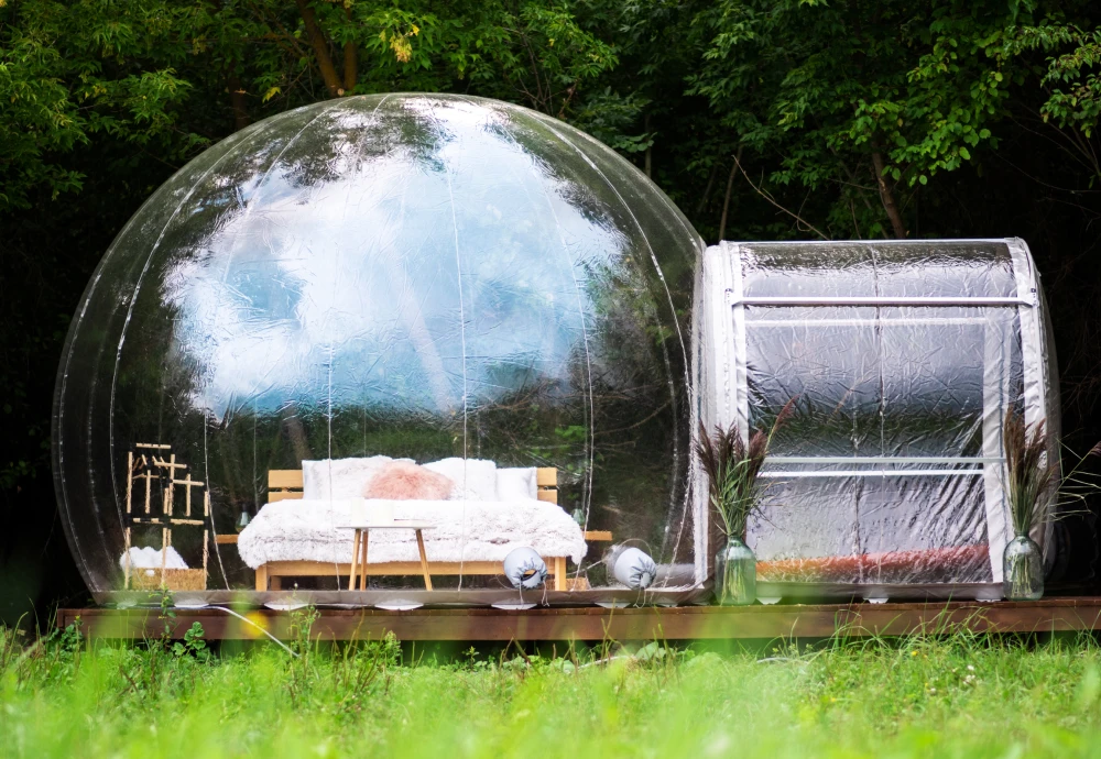 stargazing clear inflatable bubble dome igloo tent